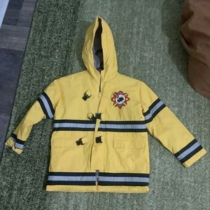 Boys Size 7 firefighter zippered coat misty harbor